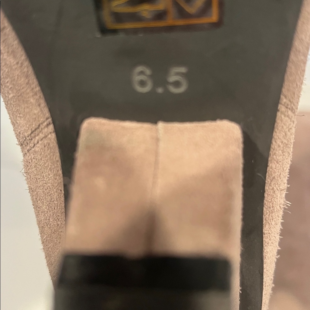 Jeffrey Campbell Senita Tall Suede Taupe Boots Anthropologie 6.5 - Picture 5 of 14